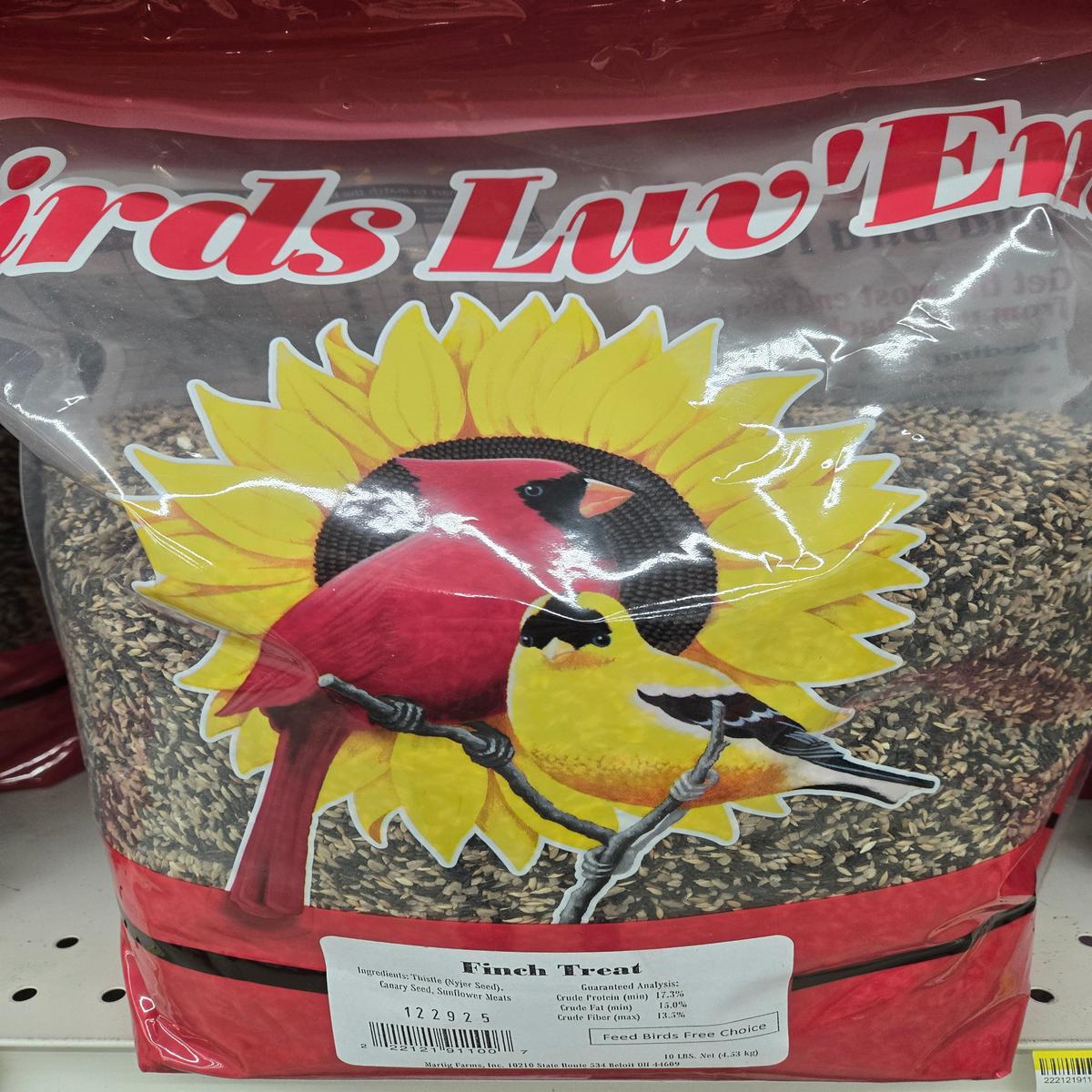 10LB BrdLuvEm Finch Treat