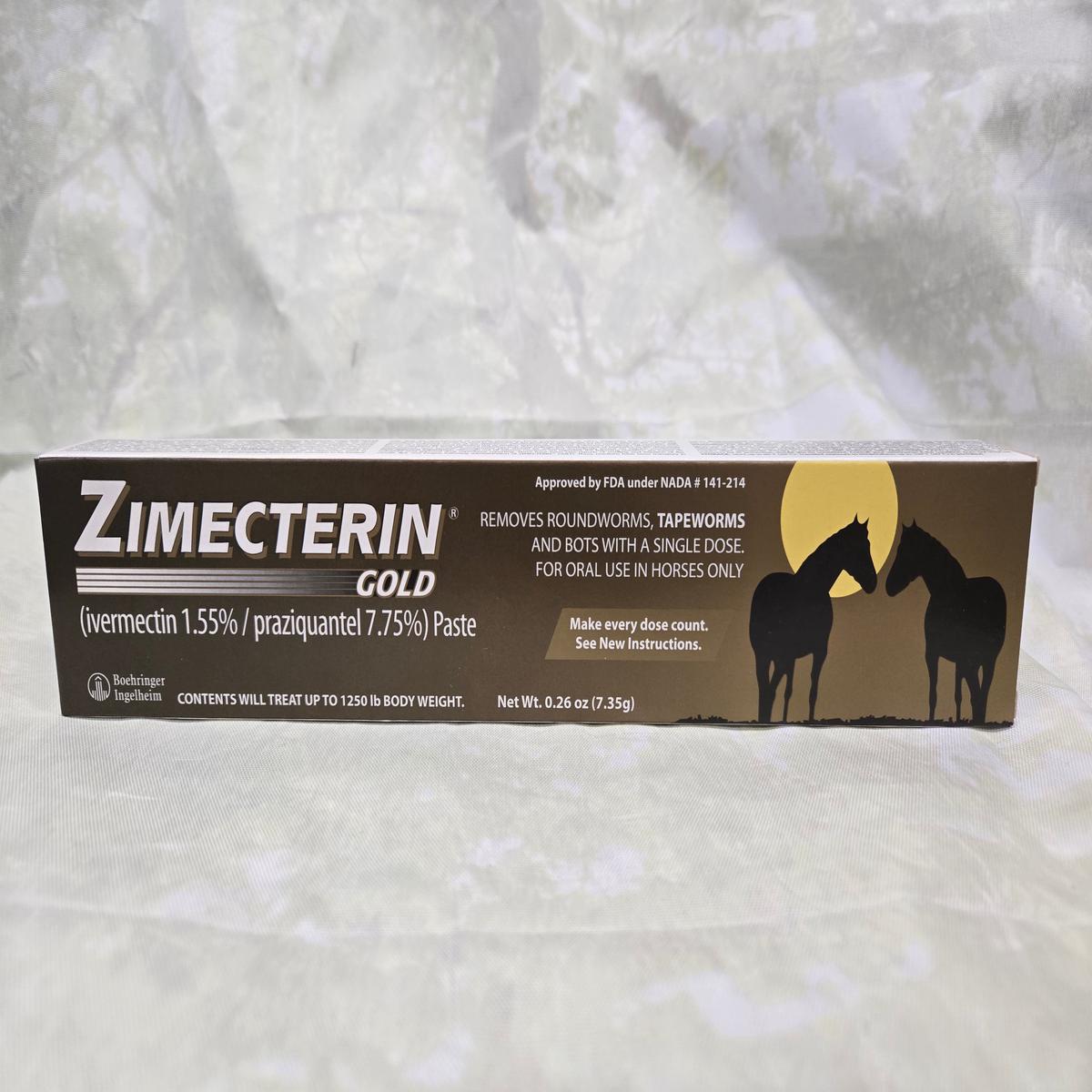 Zimecterin Gold Horse Dewormer Paste 1DS