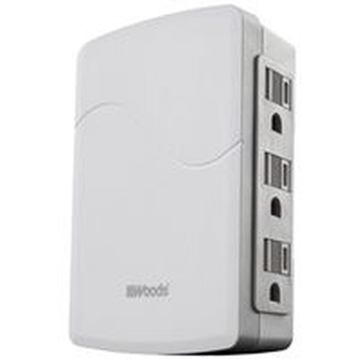 Woods Adapter, 6-Outlet, White (41261)