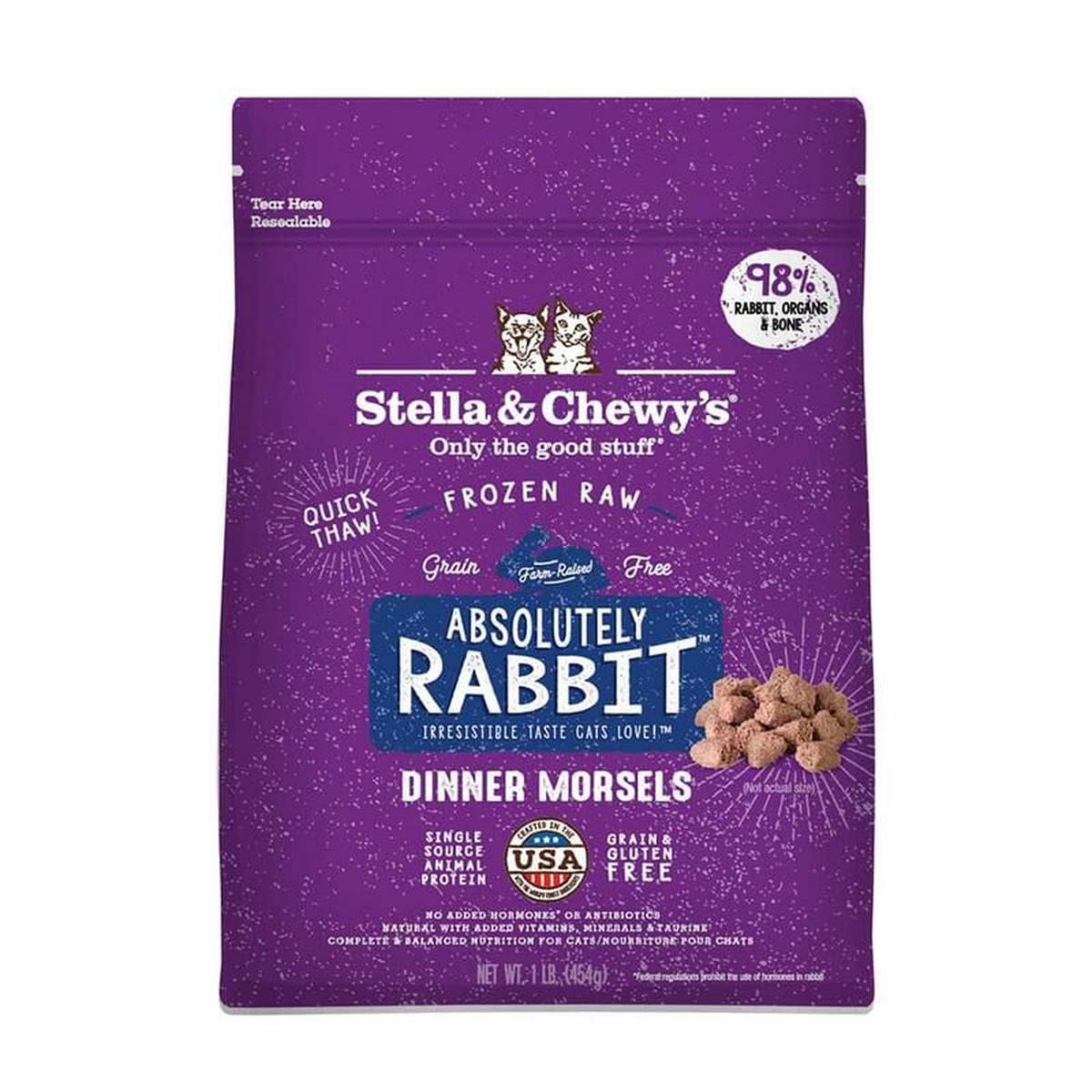 [Frozen Items] Stella & Chewy's American Cat Food - Frozen Dehydrated Meat Pellets - Extreme Rabbit Meat Formula