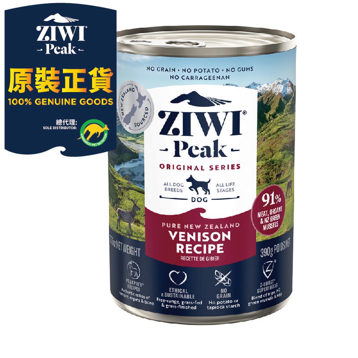 Ziwipeak Peak Dog Wet Food - Grain Free - Venison Formula 13.75oz - 390g