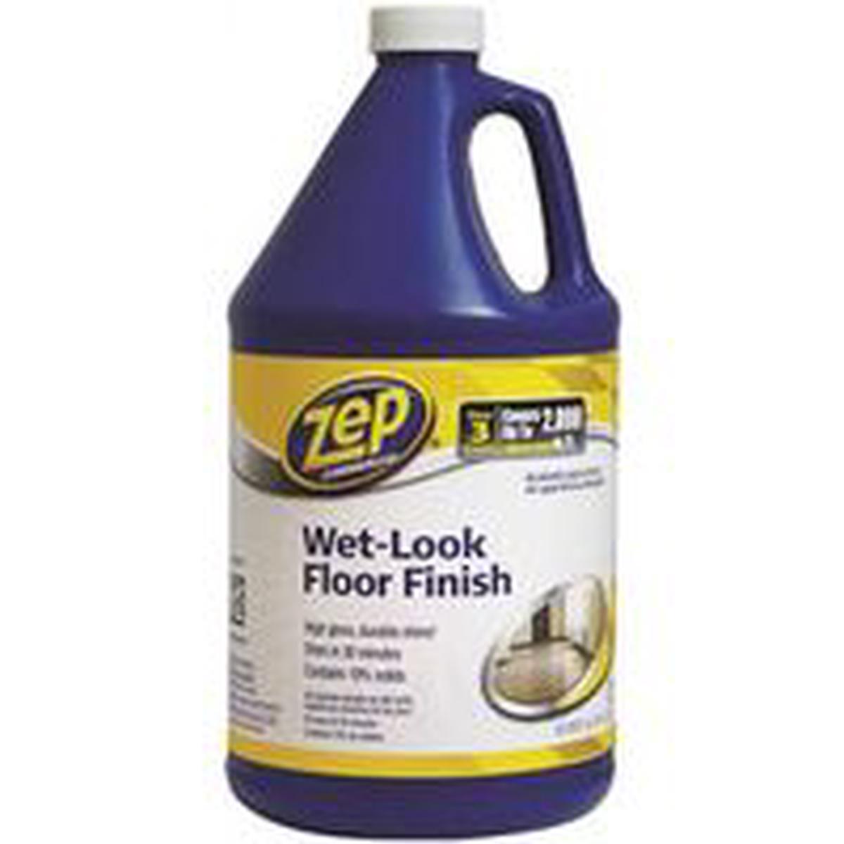 Zep Floor Polish, 1 Gal Bottle, Liquid, Ammonia, Milky White (ZUWLFF128)