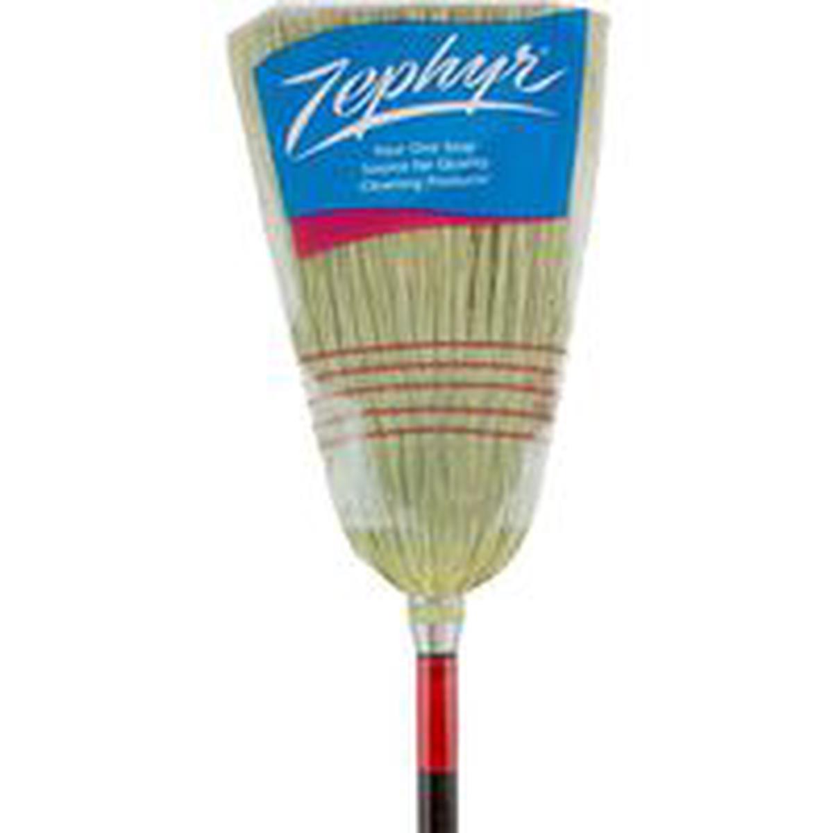 Zephyr Janitor Broom, #32 Sweep Face, Natural Fiber Bristle (38032)
