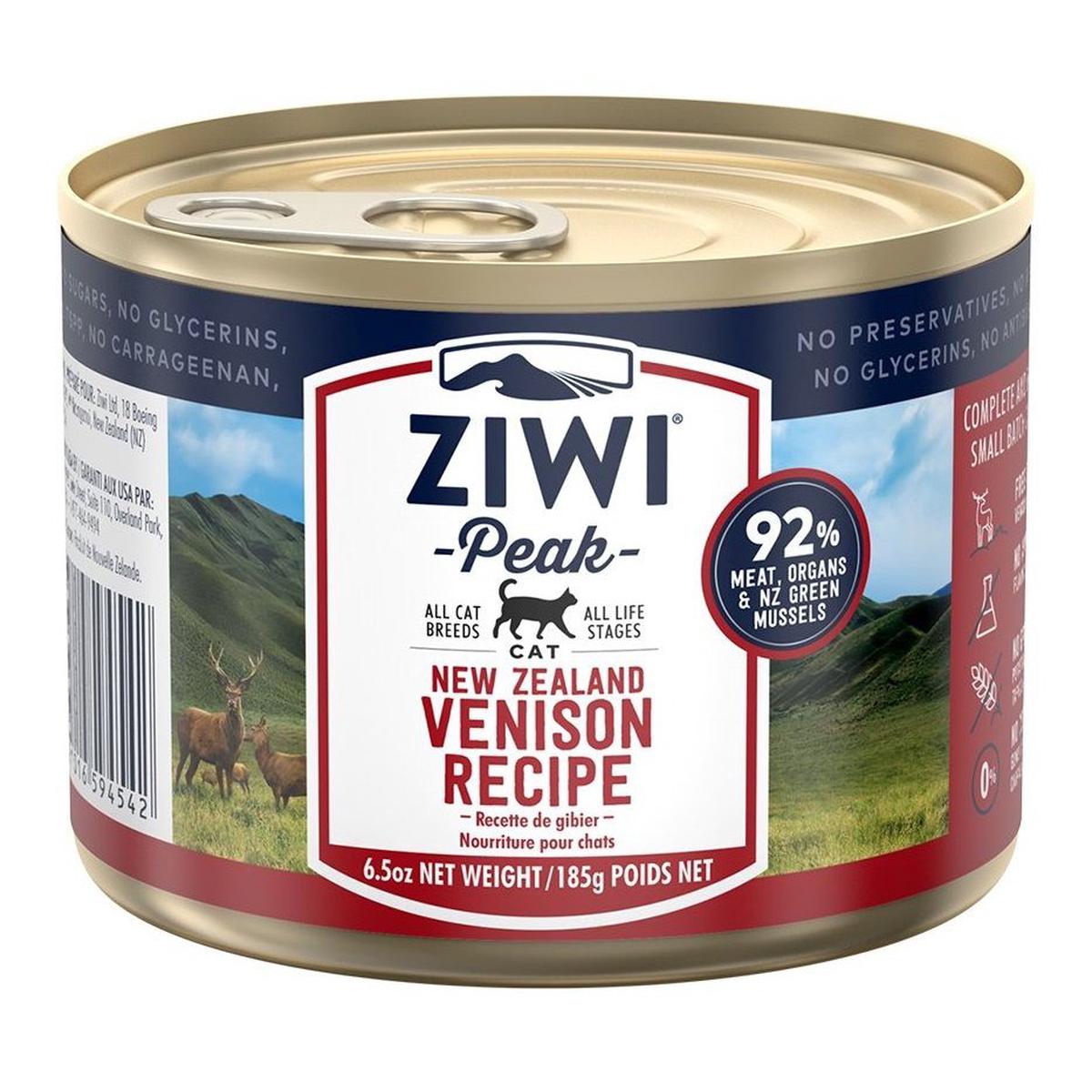 Ziwipeak Cat Wet Food - Grain Free - Venison Formula - 6.5oz