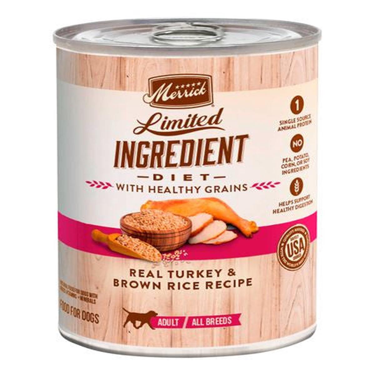 Merrick Limited Ingredient Diet Healthy Grains Real Turkey Recipe 12 / 12.7 oz