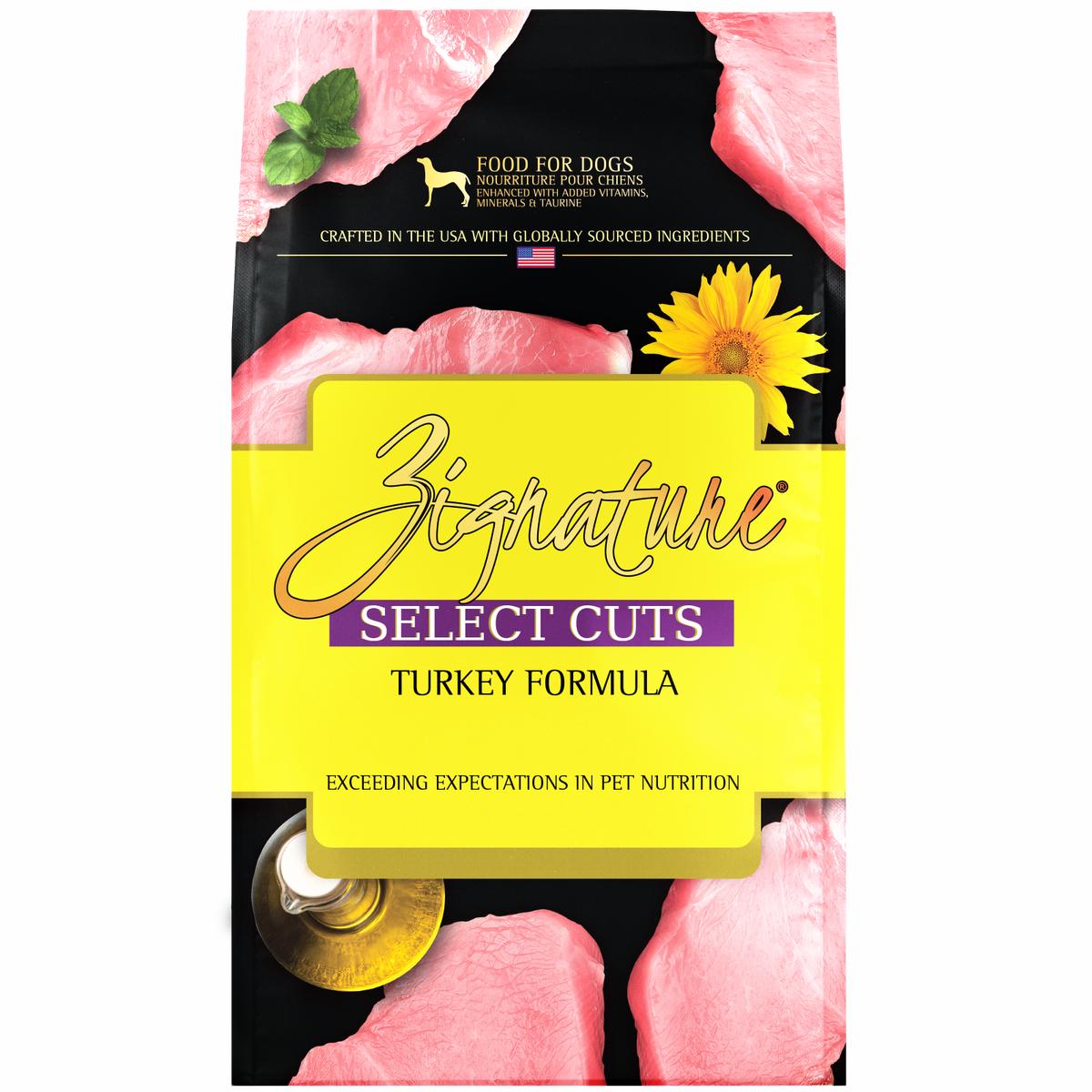 Zignature Select Cuts Turkey Formula 25 lb