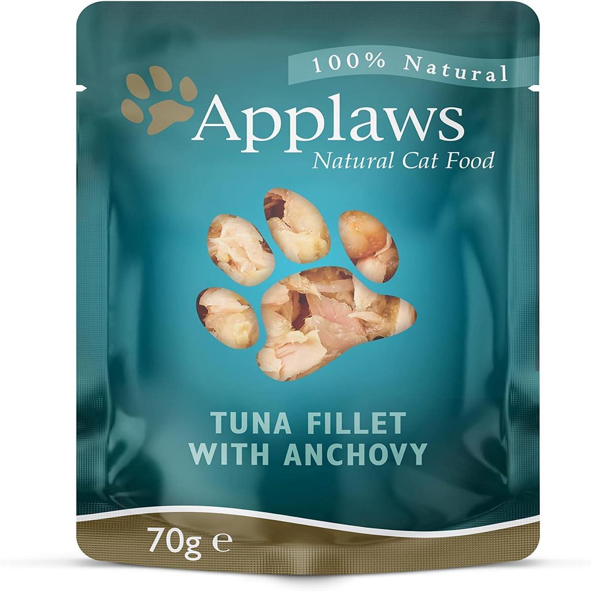 Applaws Tuna Fillet With Whole Anchovy Cat Wet Food 70G-1PouchAdultCatWetFood