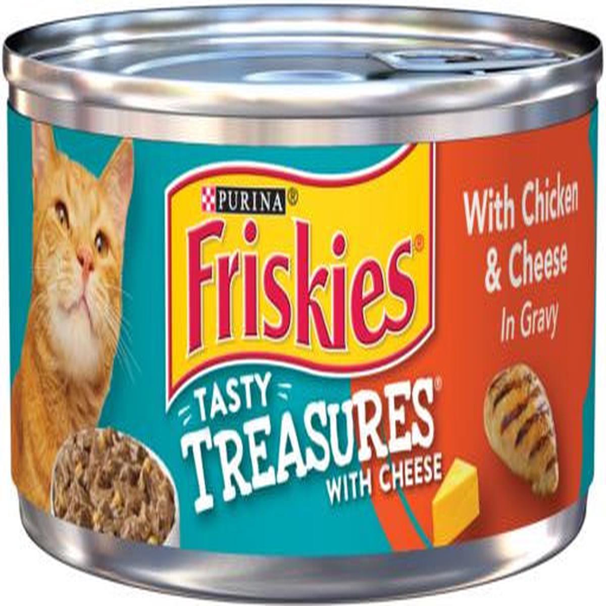 Friskies Tasty Treasures Chicken/Cheese 24/5.5oz {L-1} 050325