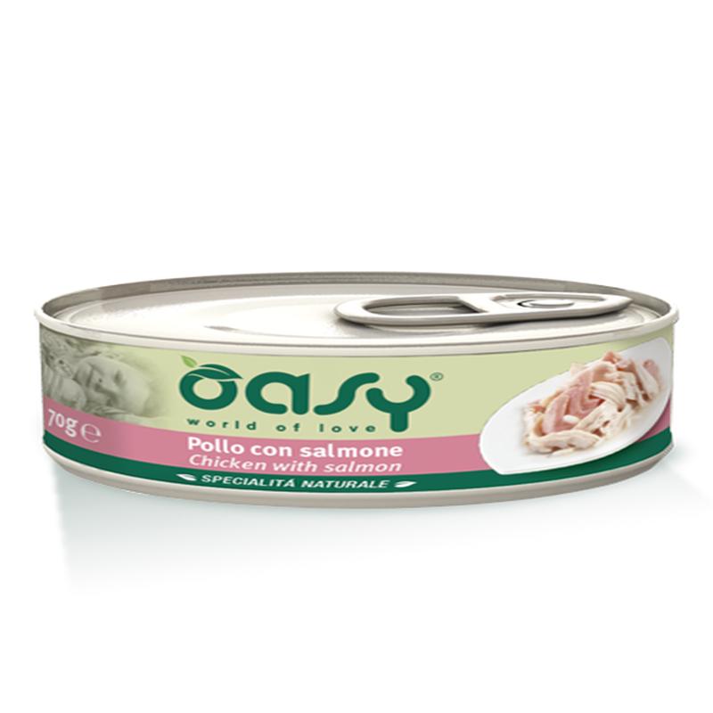 Oasy Cat Tin - Chicken with Salmon