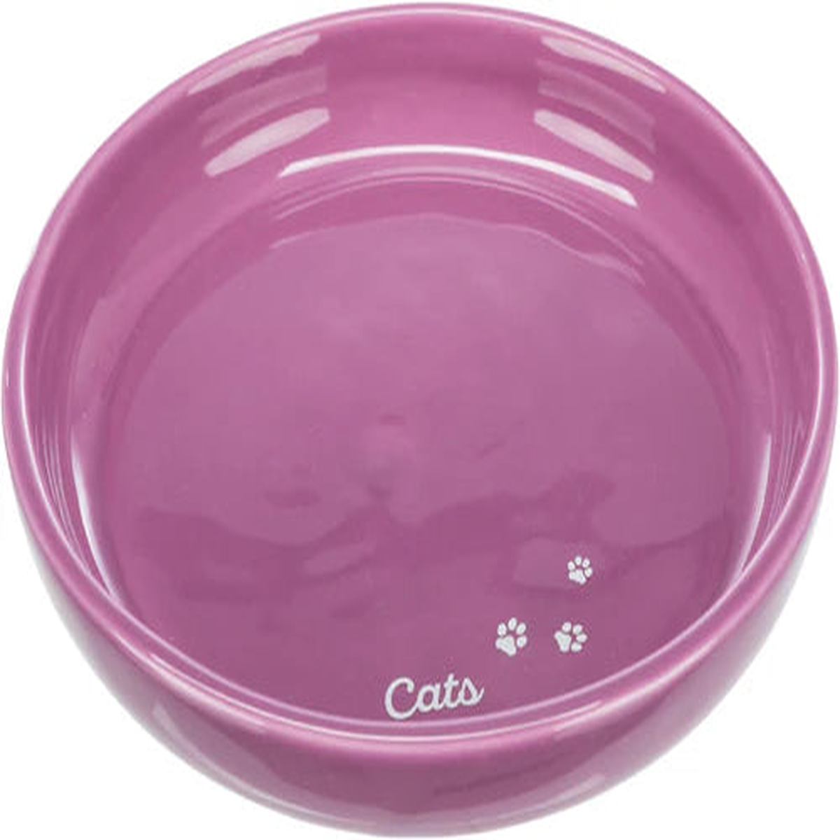 24806 - cat ceramic bowl, cats paw motif