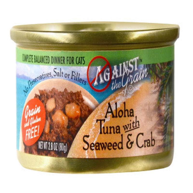 Against the Grain Aloha Tuna With Seaweed & Crab Dinner Wet Cat Food 2.8oz - Default Title