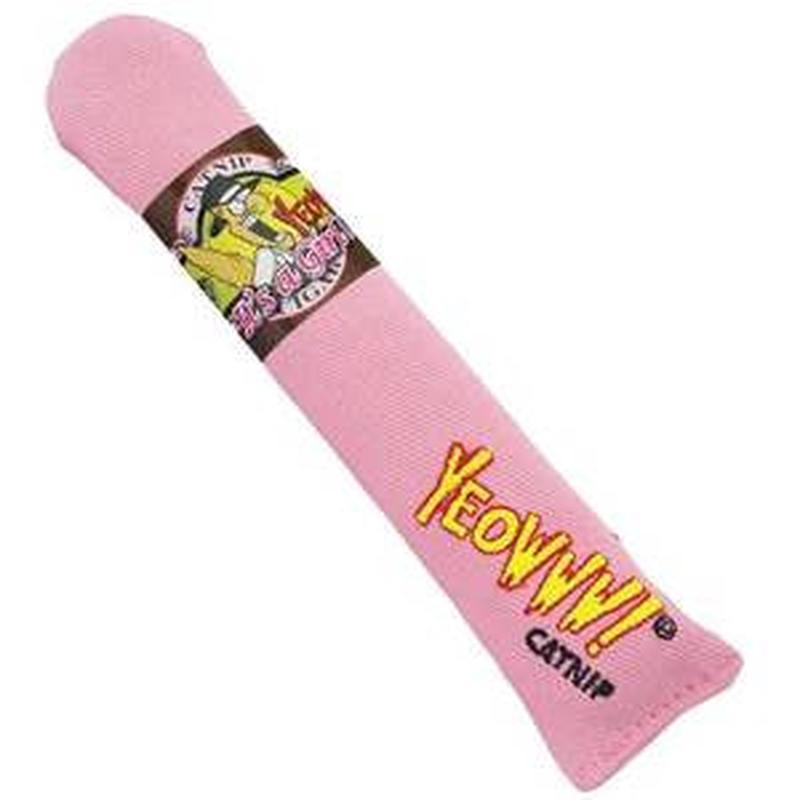 Yeoww Big Baby Cigars Catnip Cat Toy-pink Cigar-{L+2xR} - Default Title