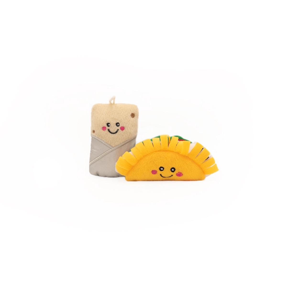 ZippyPaws ZippyClaws NomNomz Taco/Burrito Cat Toy Assorted Color X-Small