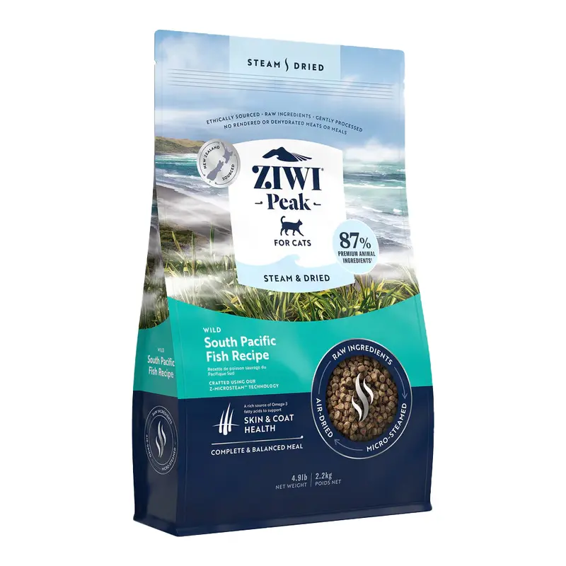 Ziwi Peak Steam & Dried Wild South Pacific Fish Dry Cat Food