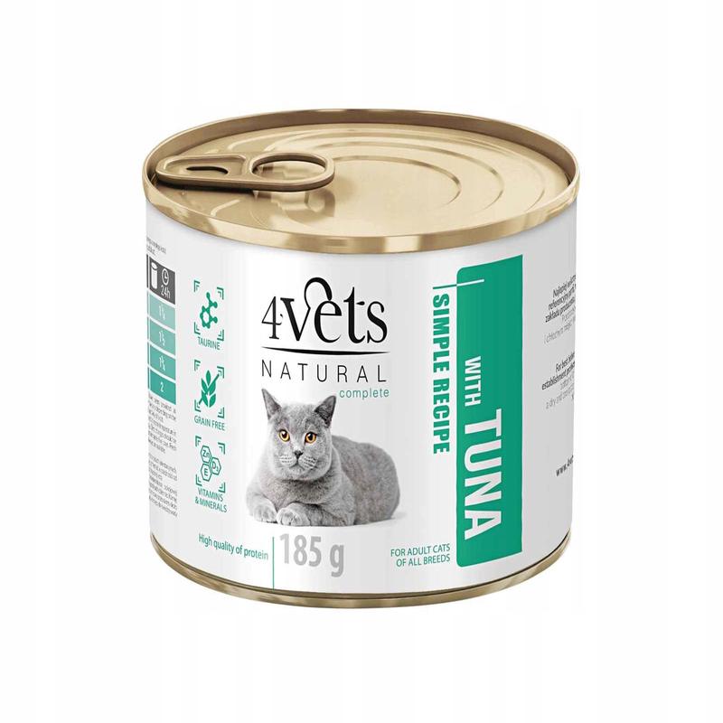 4Vets Adult Tuna - cats, 185g