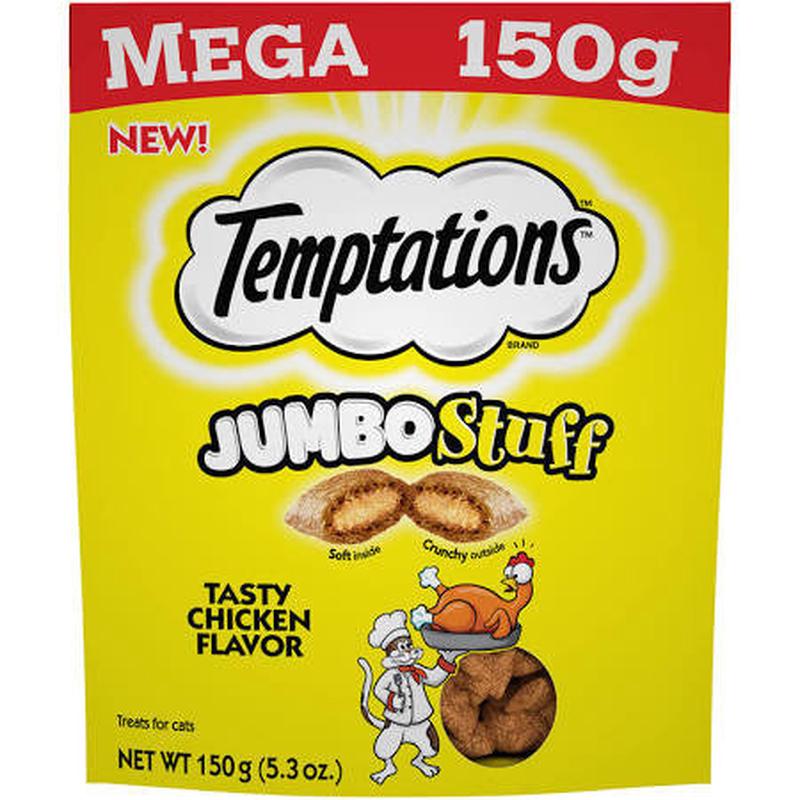 Whiskas Temptations Jumbo Stuffed Chicken 10/5.29Z {L-1}798662
