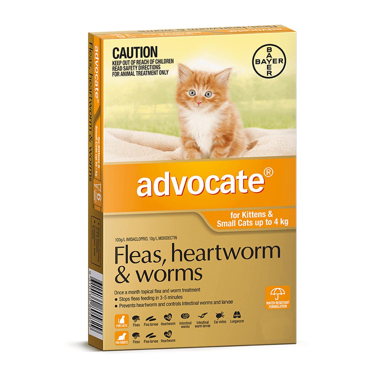 ADVOCATE SMALL CAT 0-4KG 3PK