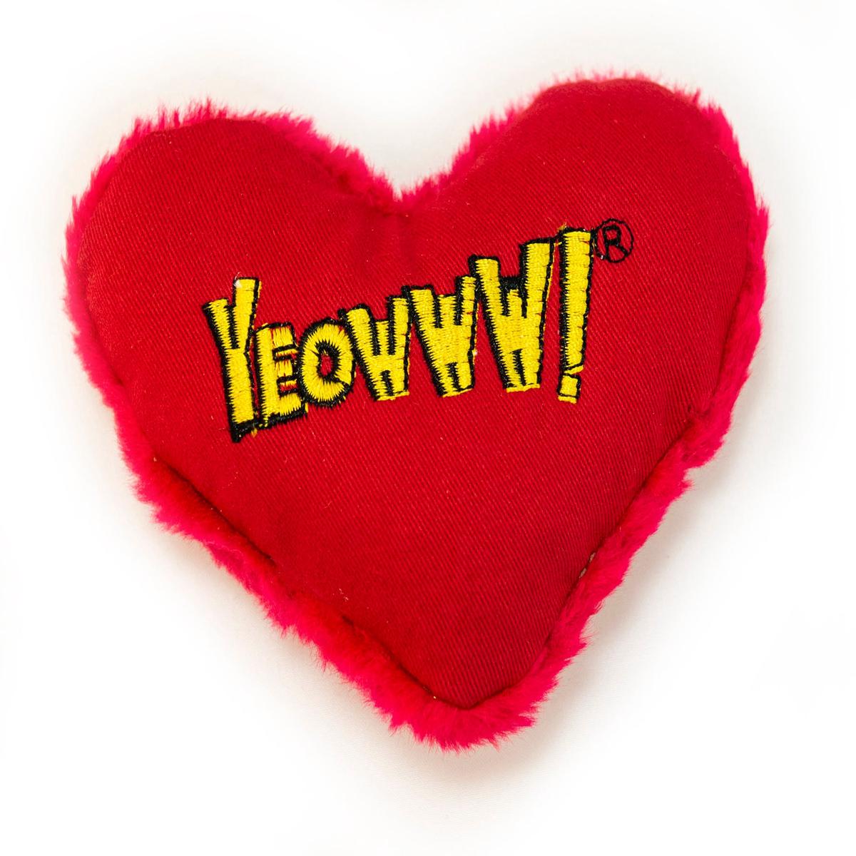Yeowww! Hearrrt Attack Catnip Cat Toy YEOWWW!