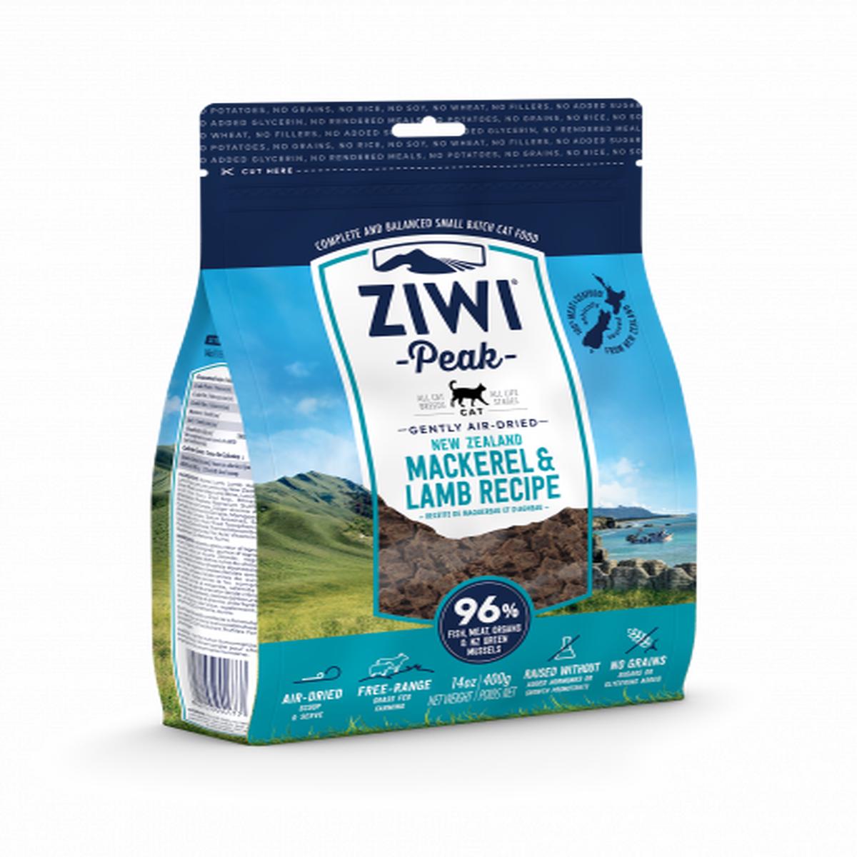 ZIWI PEAK CAT AIR DRIED ORIGINAL 400G MACKEREL & LAMB