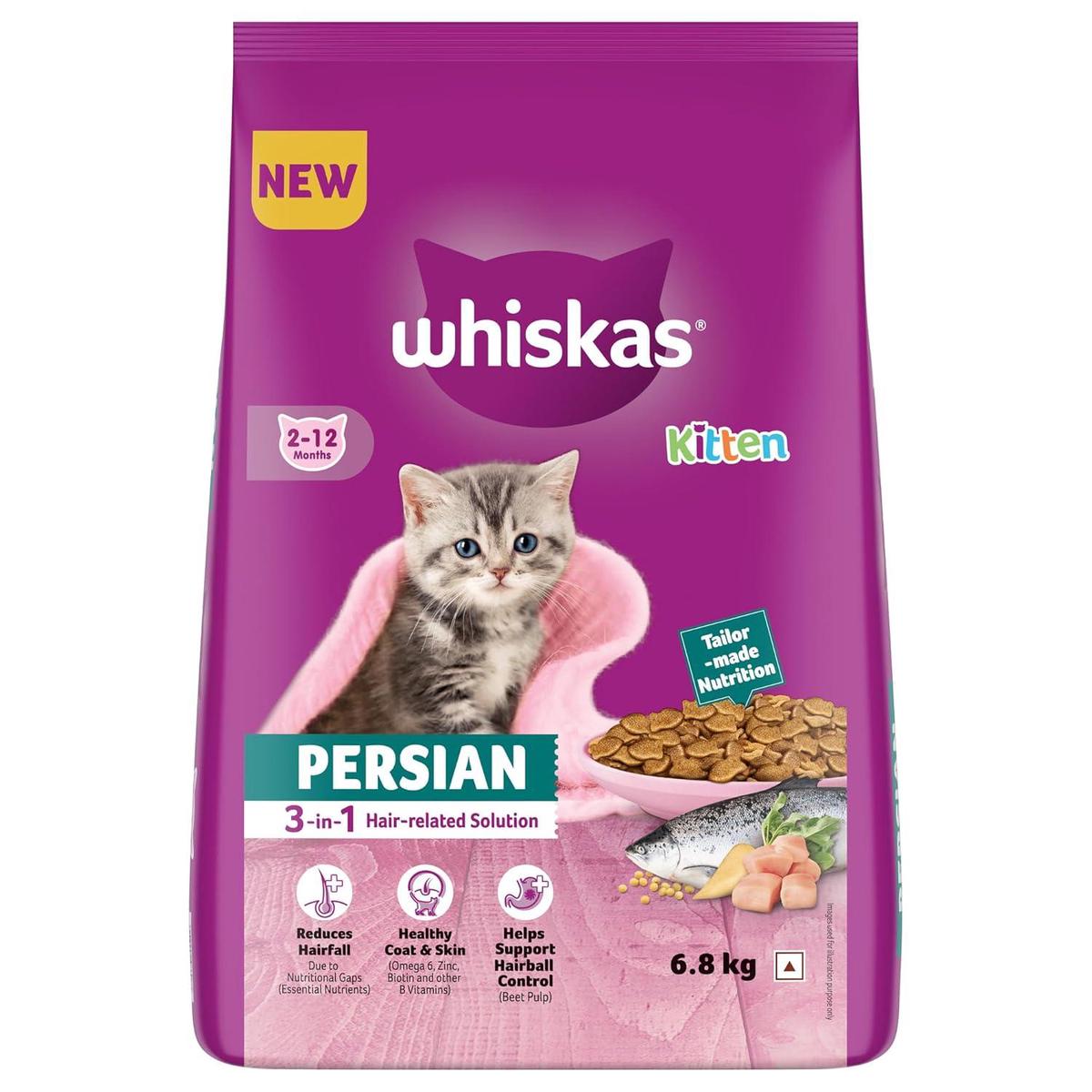 Whiskas Persian Kitten Food 400GKittenDryFood