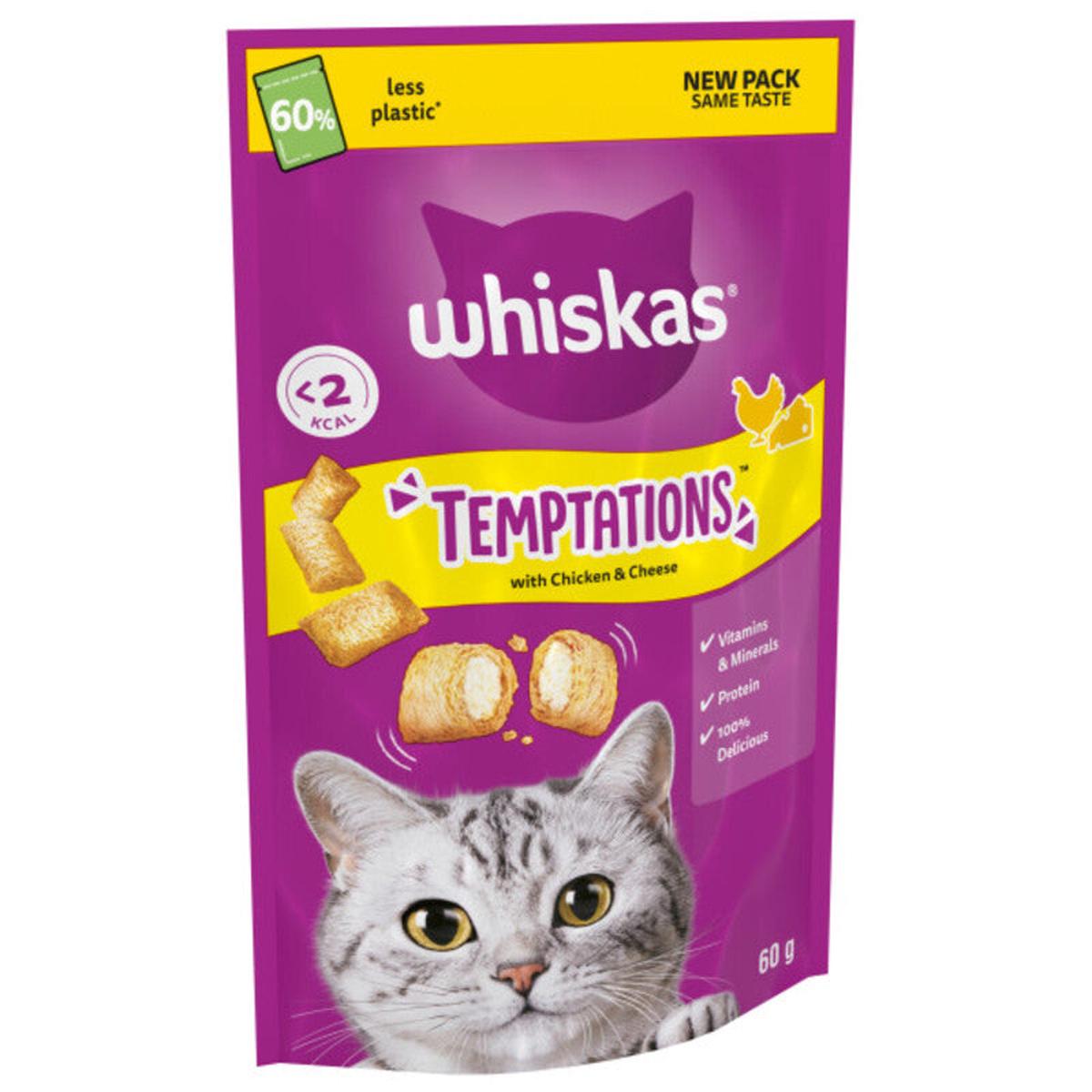 Whiskas Temptations Chicken & Cheese 60g