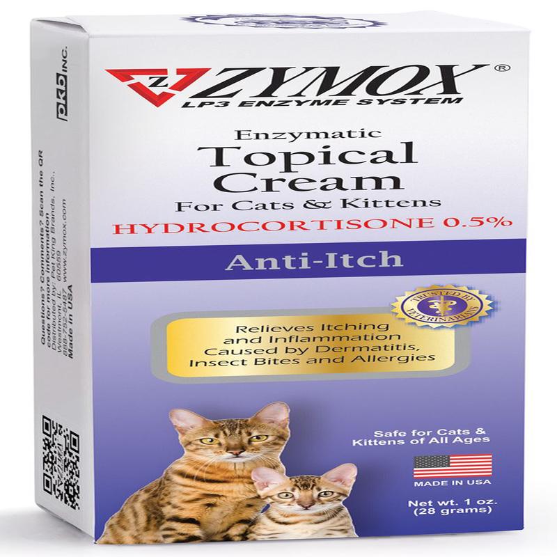 Zymox Enzymatic Topical Cream 0.5% Hydrocortisone for Cats & Kittens 1 oz