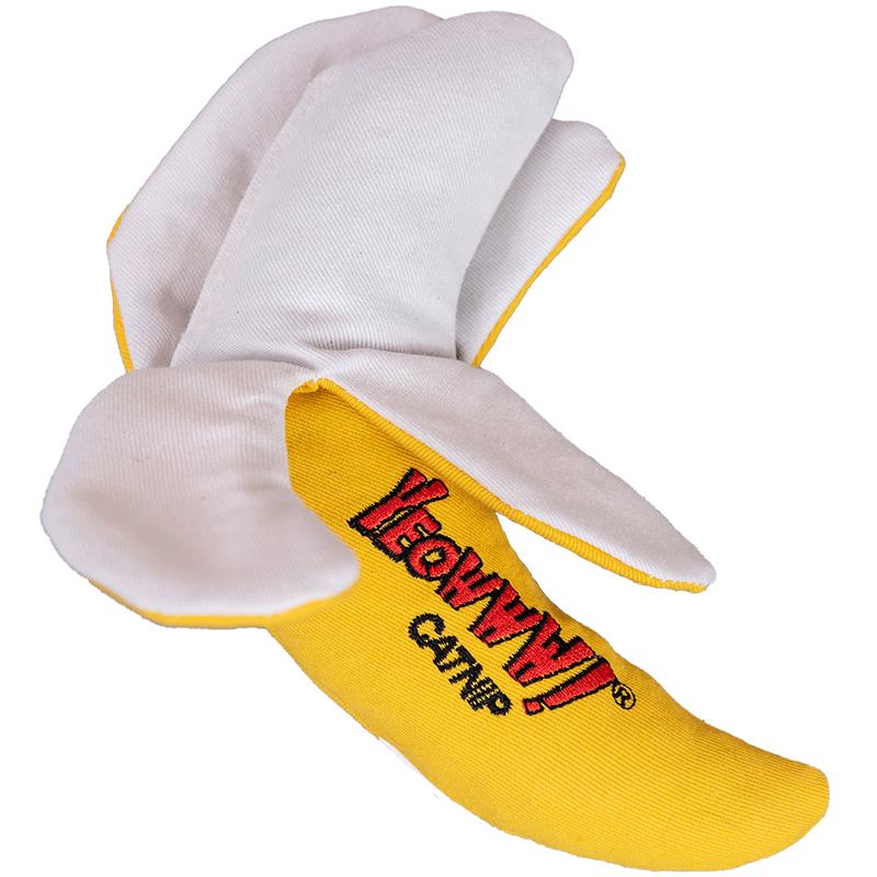 Yeowww Peeled Banana Catnip Toy