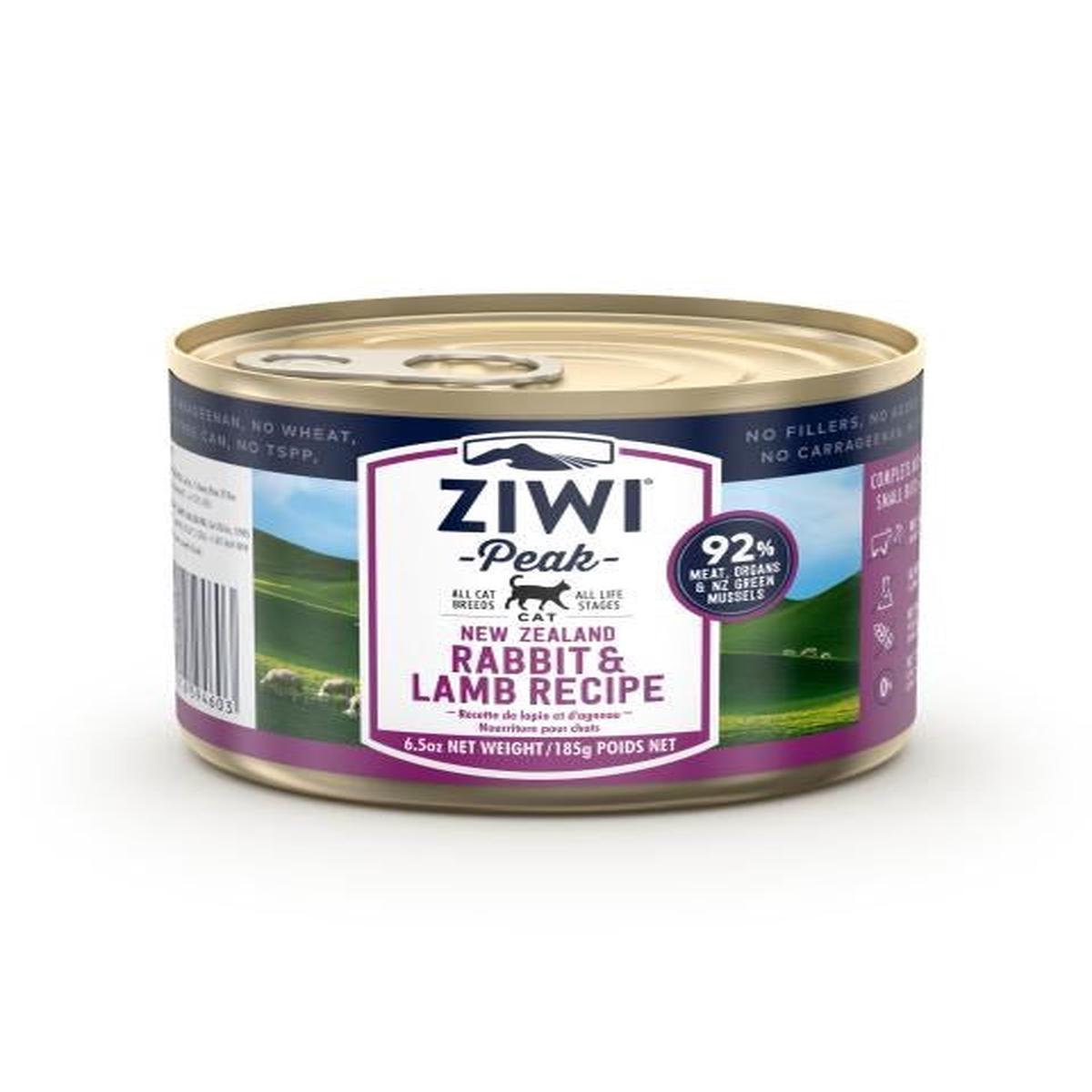 ZIWI PEAK CAT CAN RABBIT & LAMB 185GM