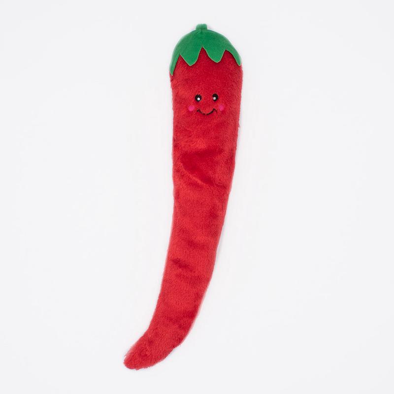 ZippyPaws ZippyPaws Garden Vegetable Jigglerz Dog Toy Pepper X-Large