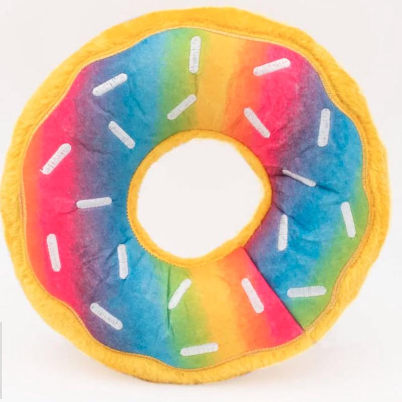ZippyPaws Donutz Dog Toy Rainbow Jumbo