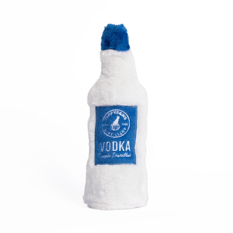 ZippyPaws Happy Hour Crusherz Dog Toy Vodka Medium