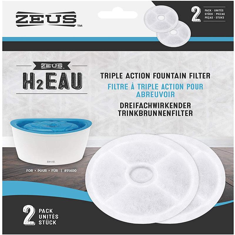 Zeus H2EAU Dog Fountain Filter, 2 pack(DD)