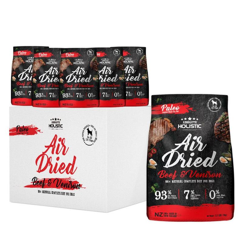 [CTN OF 6] Absolute Holistic Air Dried Food for Dogs (1kg x 6) - 5 flavours