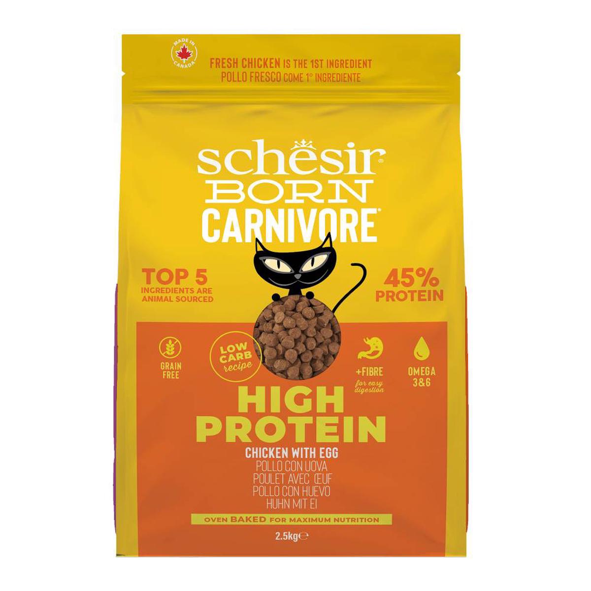 33% OFF/BUNDLE DEAL (Exp Nov26): Schesir Born Carnivore Chicken with Egg Oven Baked Dry Cat Food