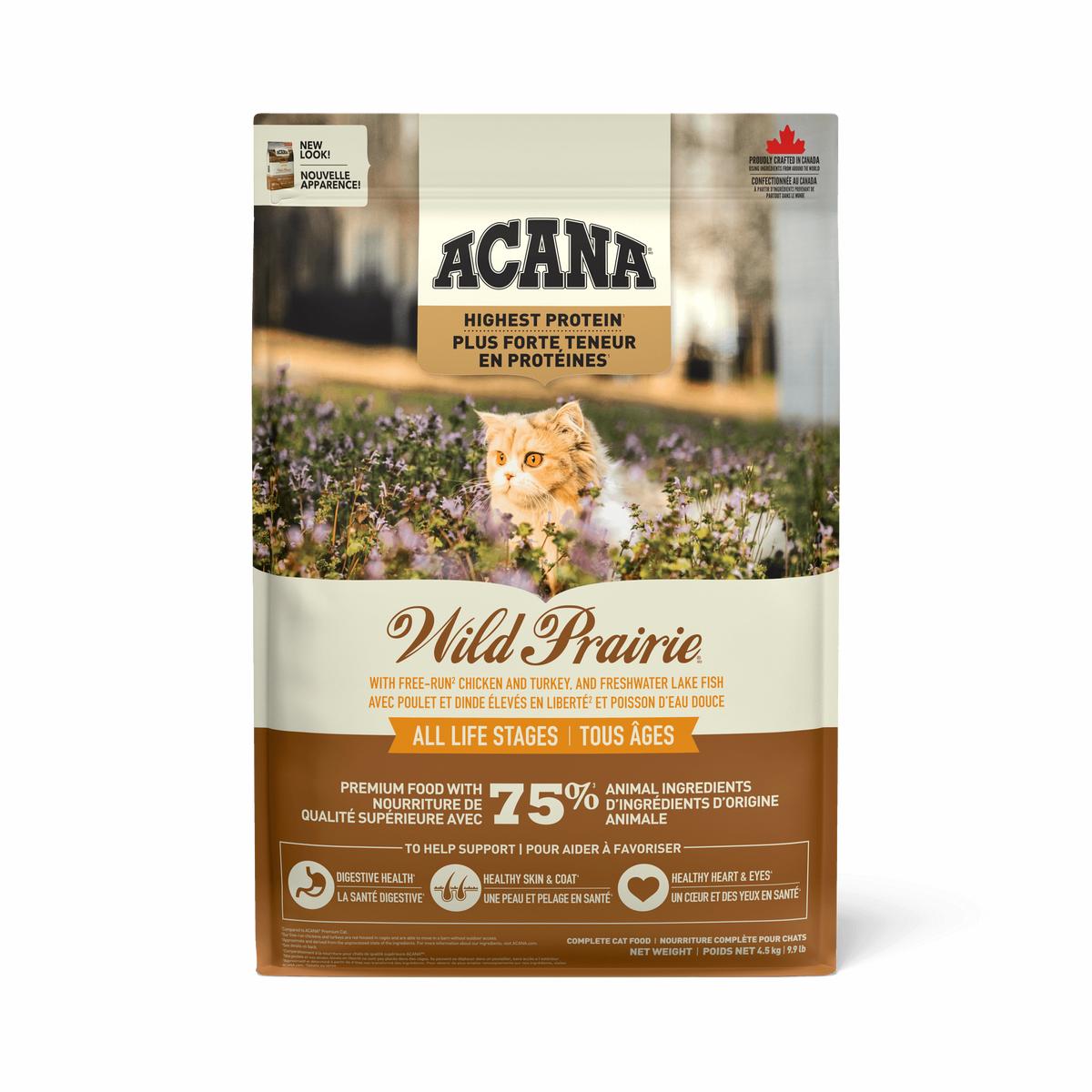 Acana Highest Protein Super Premium Cat Food Wild Prairie Recipe