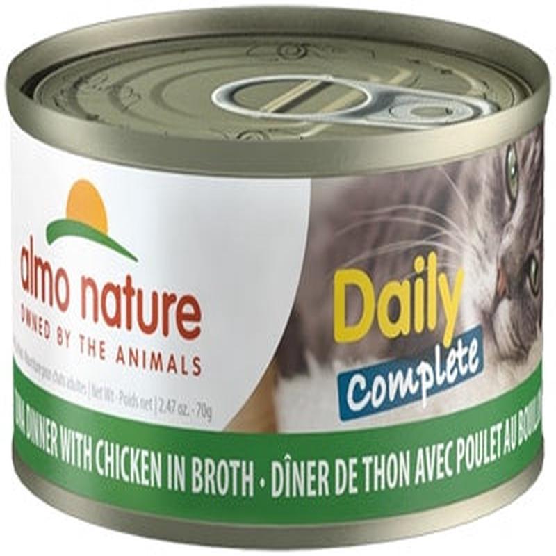 Almo Nature Daily Complete Cat Tuna with Chicken in Broth Canned Cat Food