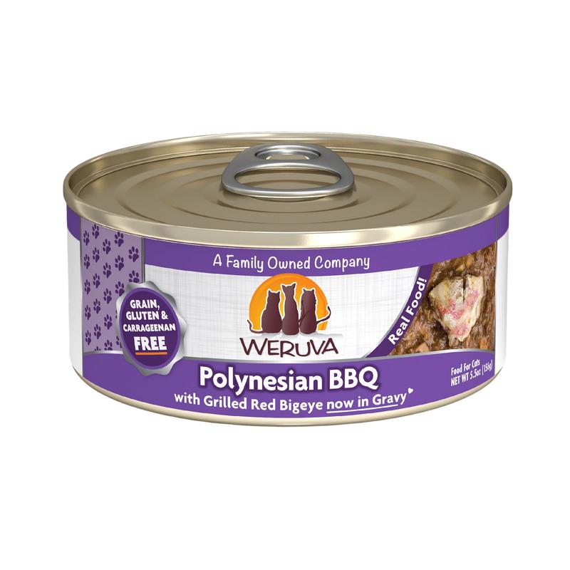 Weruva Classics Polynesian BBQ with Grilled Red Bigeye Grain-Free Wet Canned Cat Food