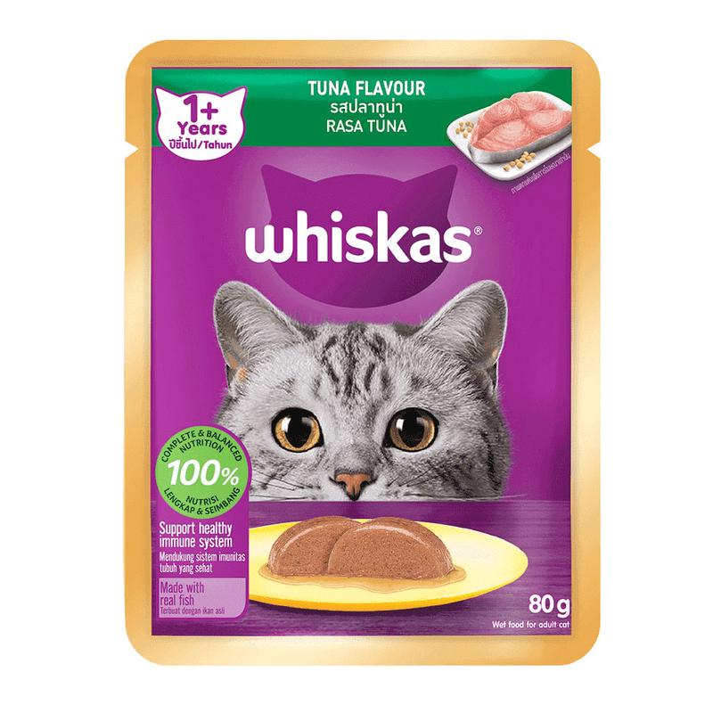 Whiskas Cat Food Tuna Flavour Pouch 80g