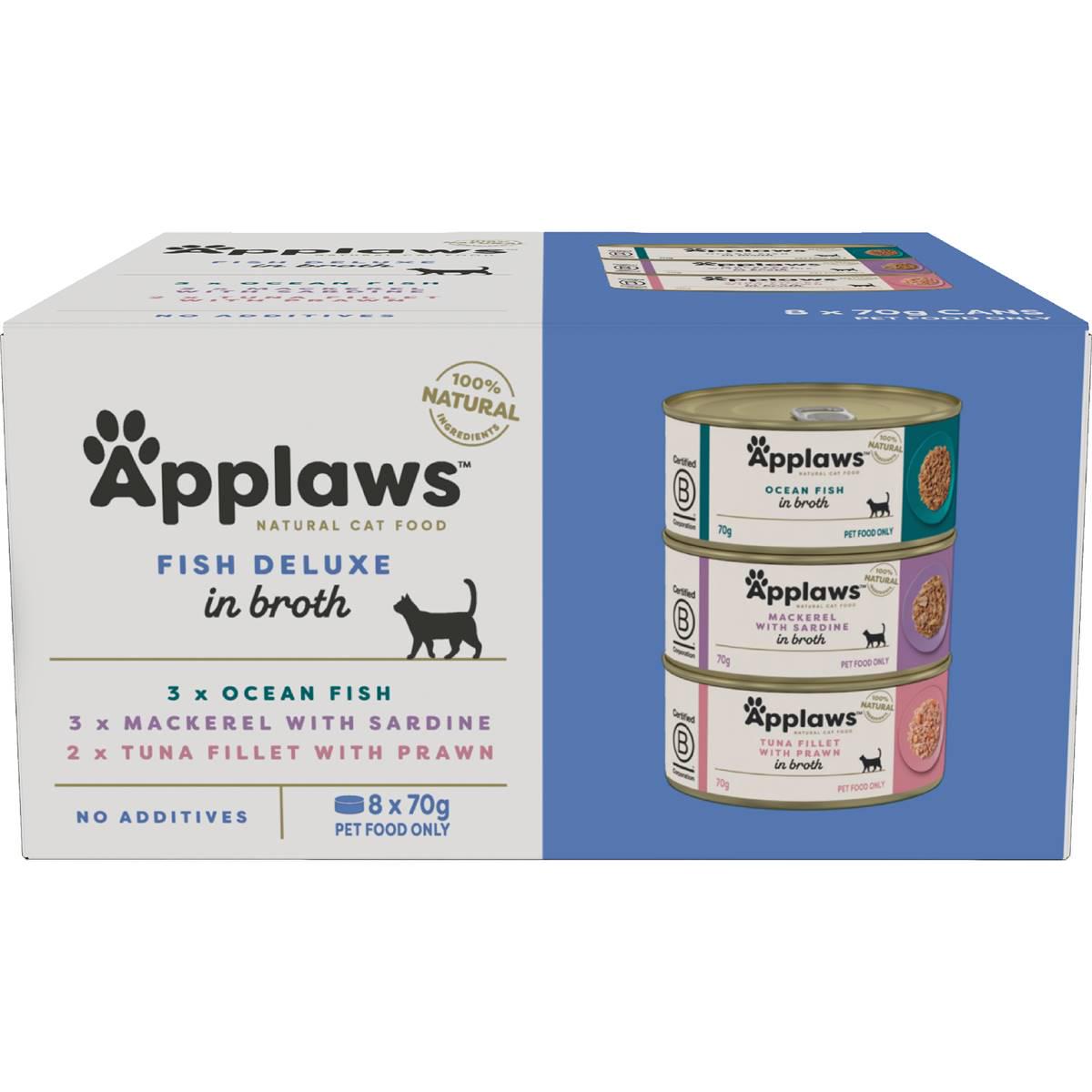 Applaws Cat Food Fish Deluxe 8x70g