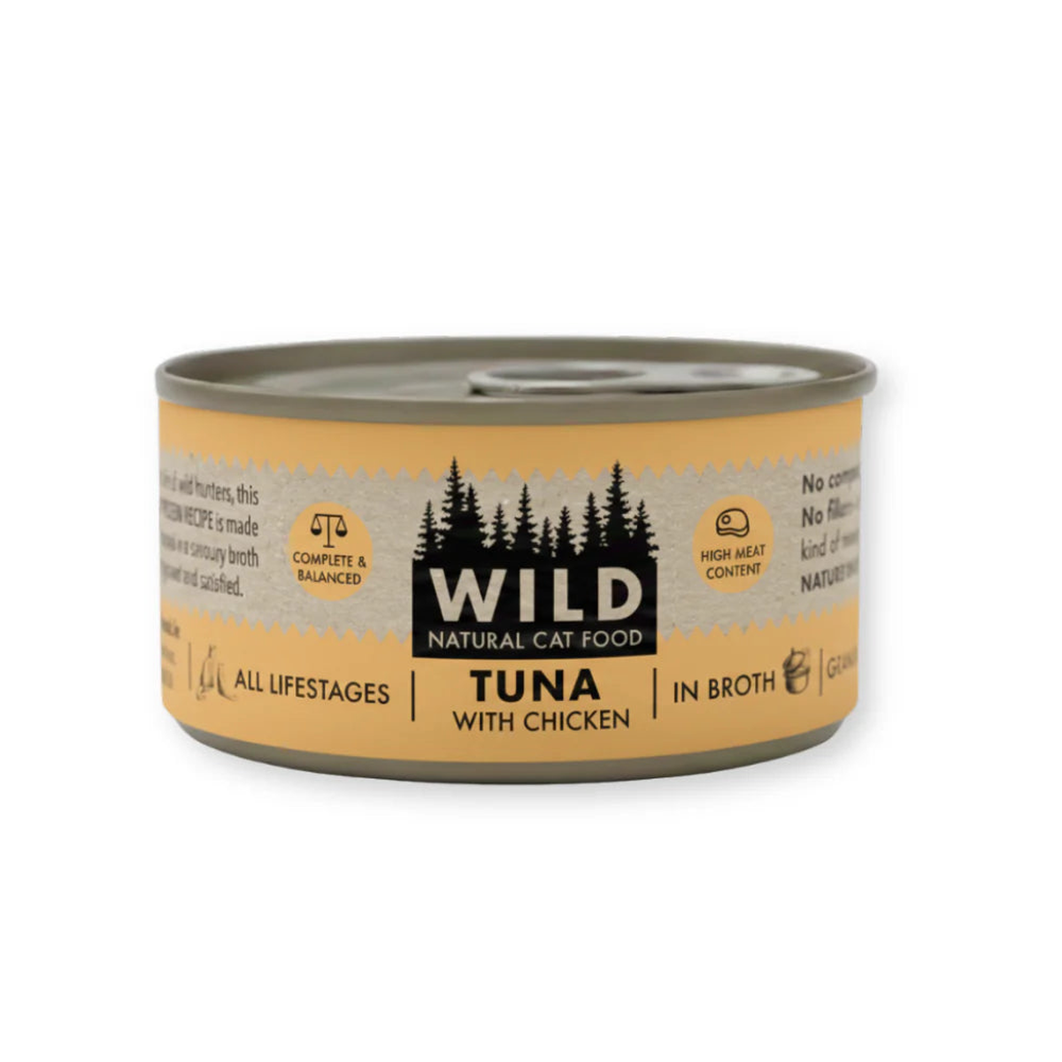 WILD Cat Food Tin - Tuna with Chicken 75G