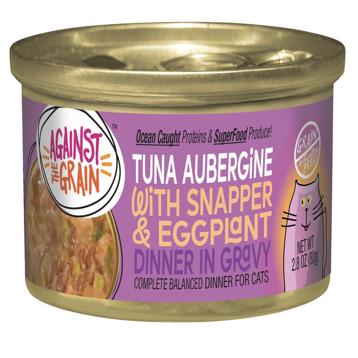 Against Grain with Snapper & Eggplant Wet Cat Food - Case Purchase