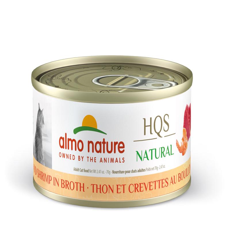 Almo Nature HQS Natural Tuna & Shrimp in Broth 70g