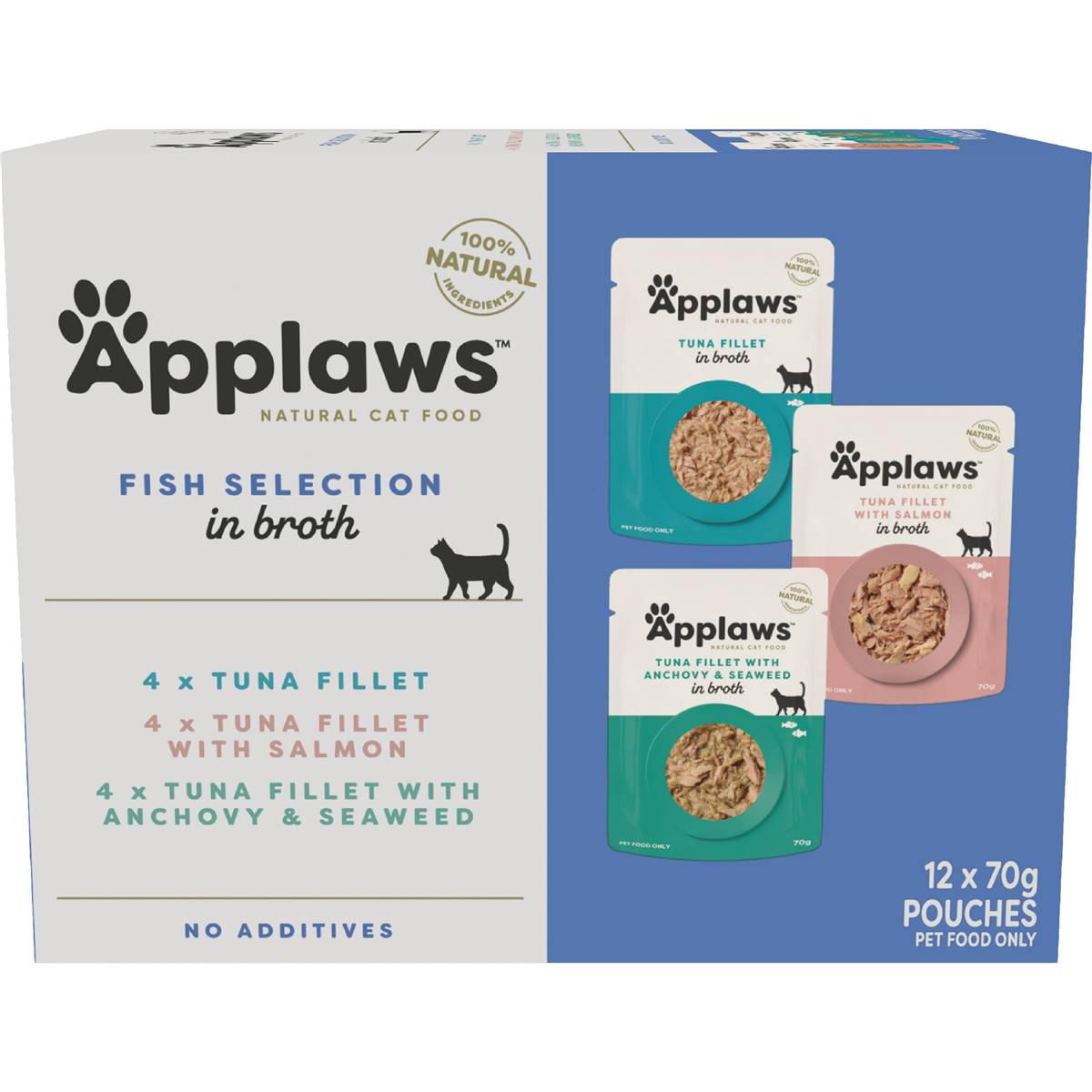 Applaws Fish Selection In Broth Cat Food 70g x 12 pack