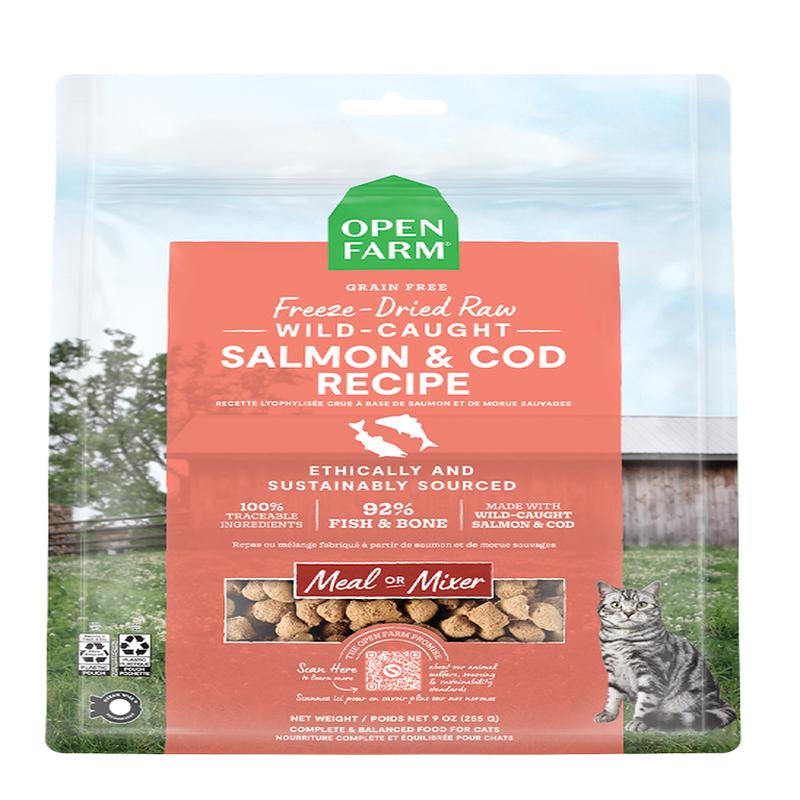 Wild-Caught Salmon & Cod Freeze Dried Raw Morsels for Cats