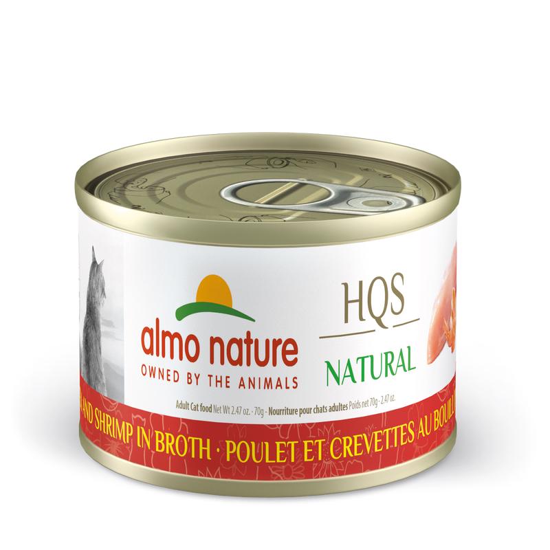 Almo Nature HQS Natural Chicken & Shrimp in Broth 70g