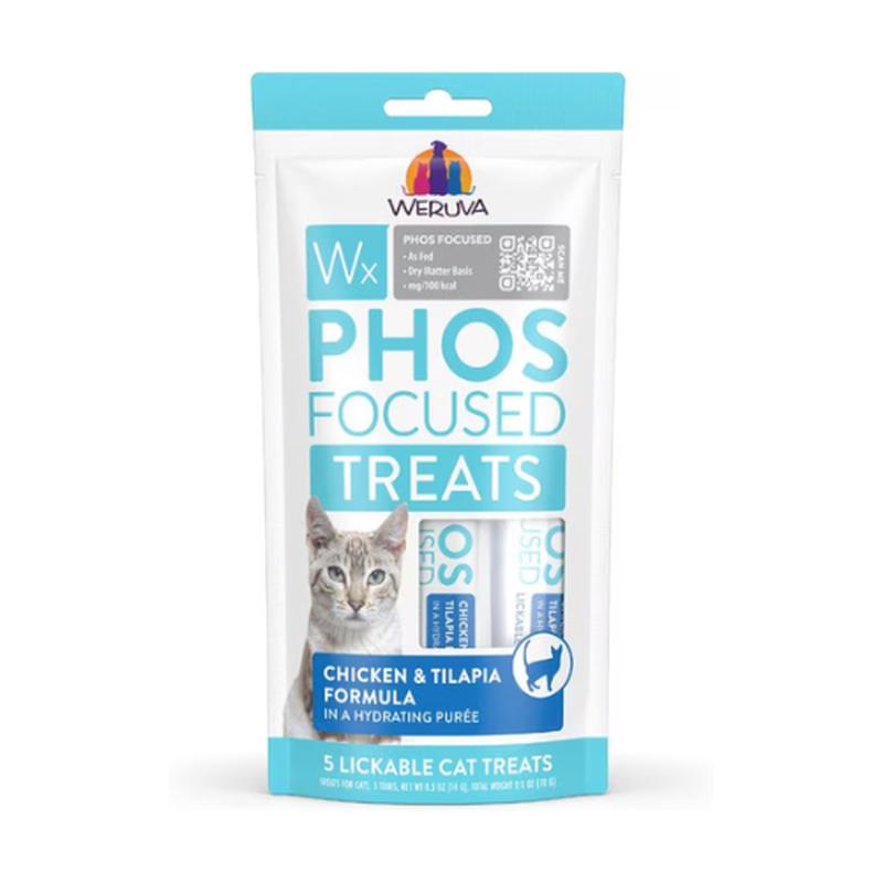 Weruva Wx Chicken & Tilapia Formula Lickable Cat Treats 5 pack