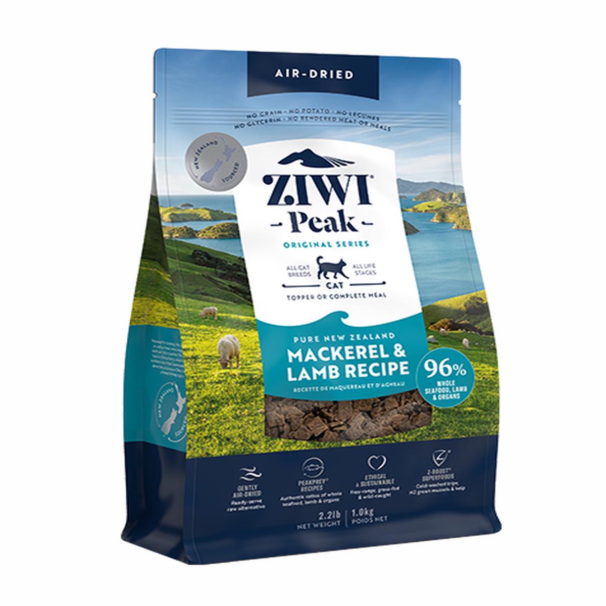 ZIWI Peak Air-Dried Mackerel & Lamb Recipe for Cats (400g)