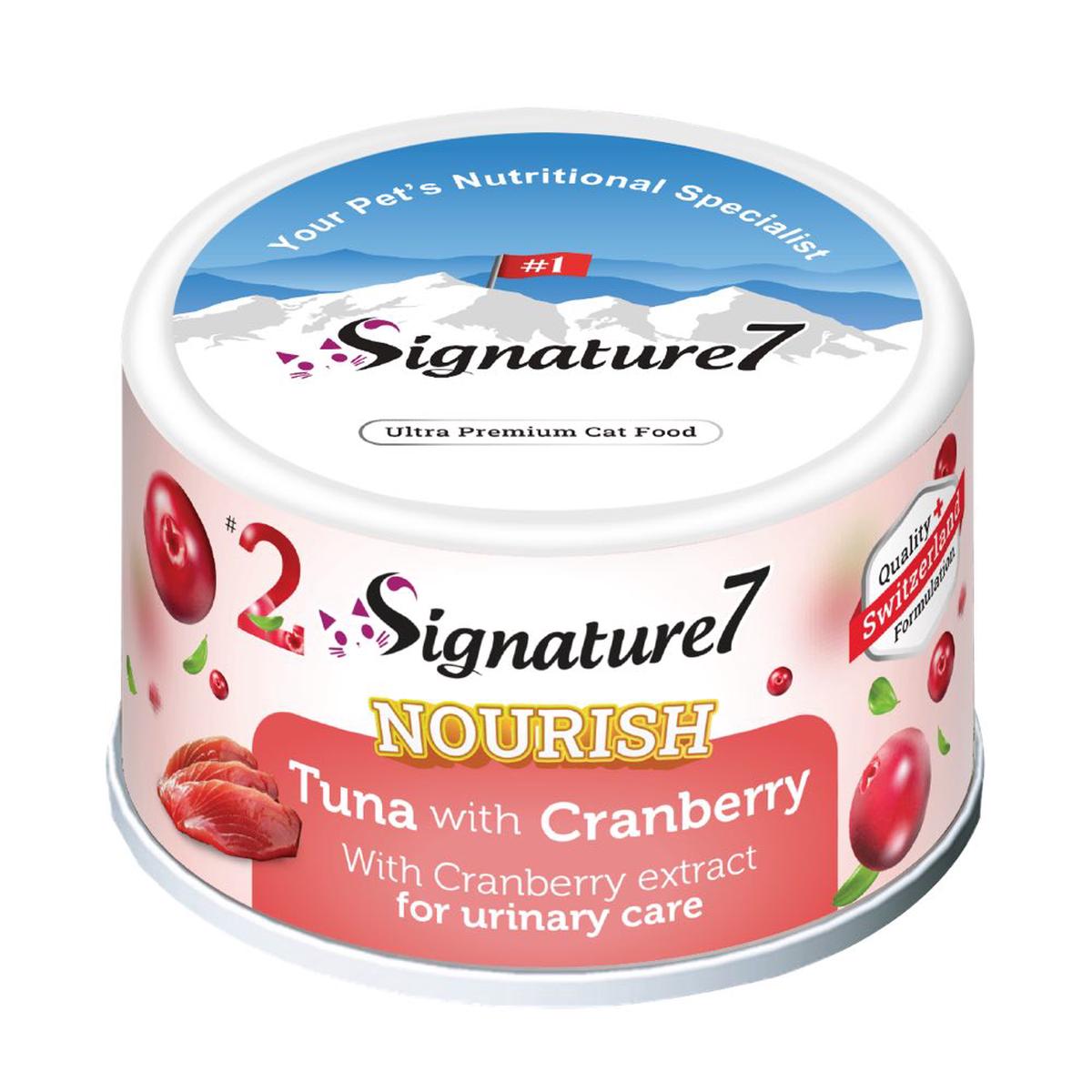 18% OFF: Signature7 Nourish Fruits Tuna with Cranberry Canned Cat Food 80g