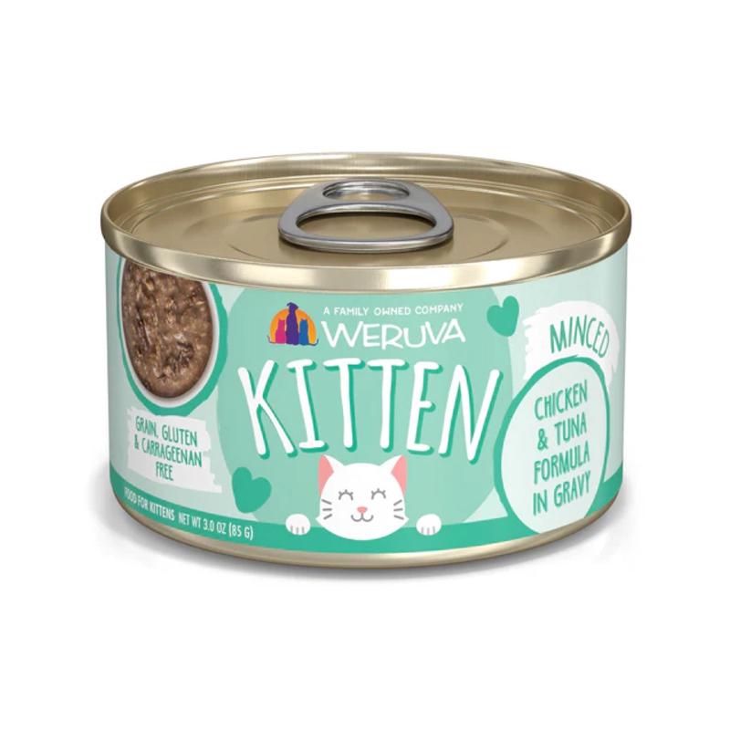 Weruva Kitten Minced Chicken & Tuna Formula in Gravy