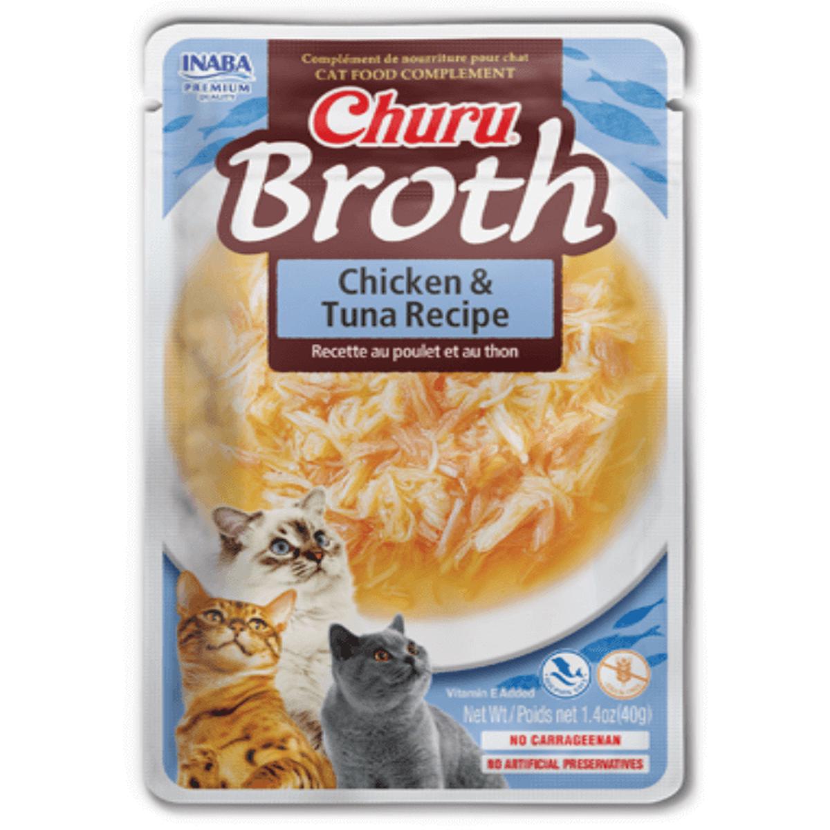 Inaba - Churu Broth Chicken with Tuna Recipe Grain-Free 40g